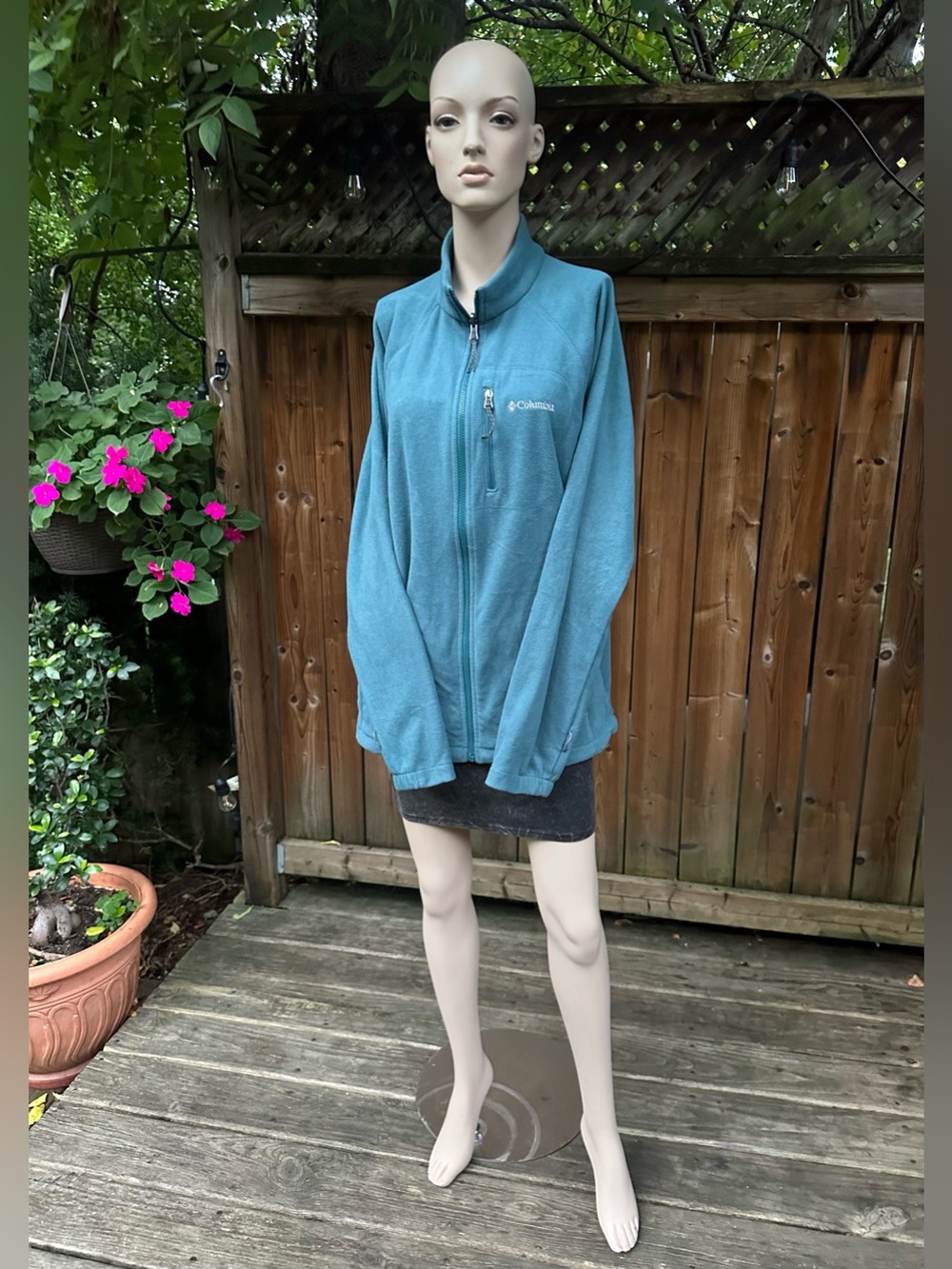 Columbia Teal Full-Zip Women's Fleece Jacket